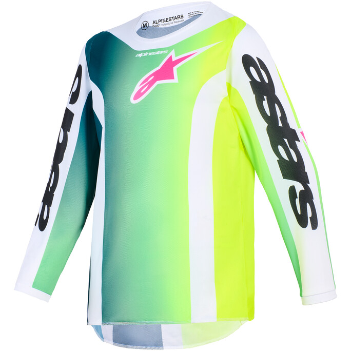 Maglia Moto Cross Enduro YOUTH FLUID PORTL Verde taglia S