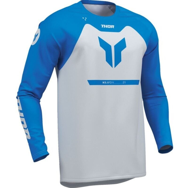 Maglia Moto Cross Enduro Bambino Ridemode Menace Bianco taglia XS