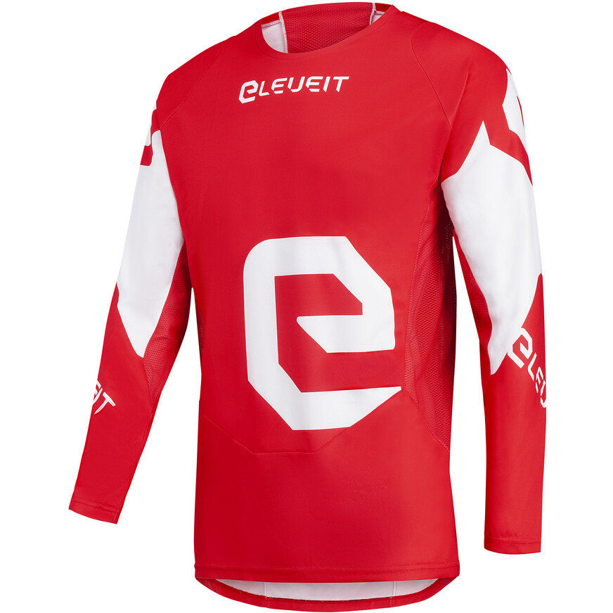 Maglia Moto Cross Enduro Eleveit X TREME JERSEY 23 Bianco Rosso