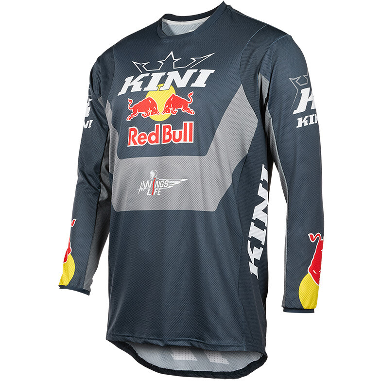 Maglia Moto Cross Enduro Kini Red Bull MXC 1.0 Antracite taglia XL