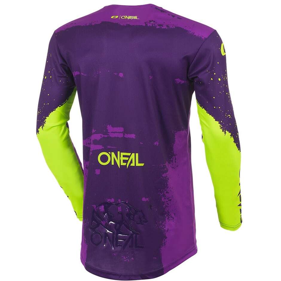 Maglia Moto Cross Enduro Oneal MAYHEM PAINT V.27 Viola Giallo