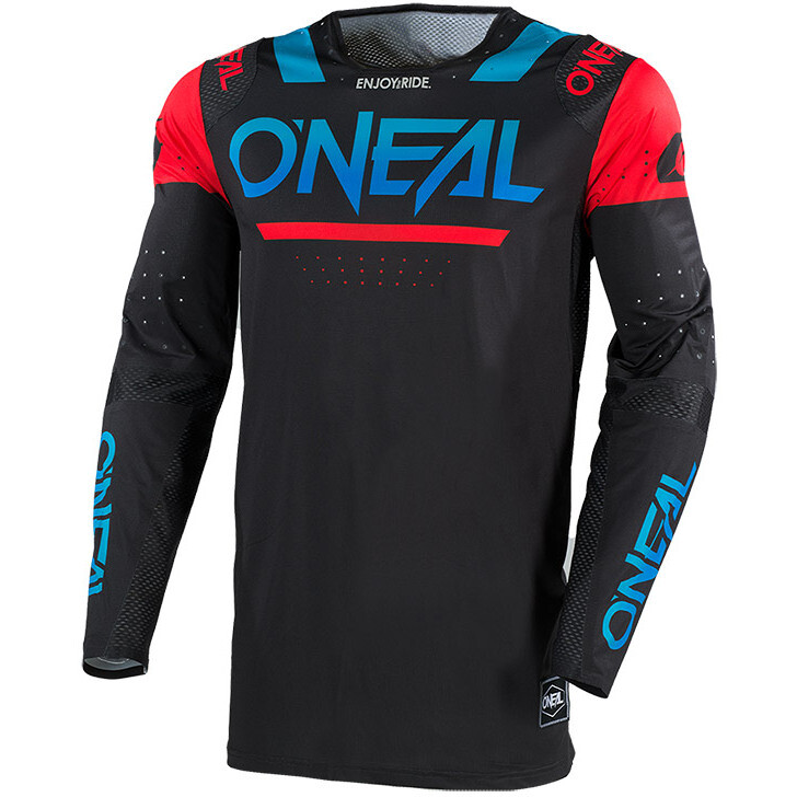 Maglia Moto Cross Enduro PRODIGY FIVE FOUR Nero Blu taglia 2XL