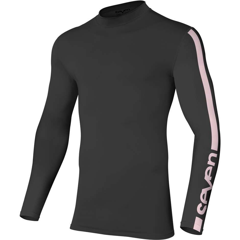 Maglia Moto Cross Enduro SEVEN MX ZERO COMPRESSION Charcoal/Rosa