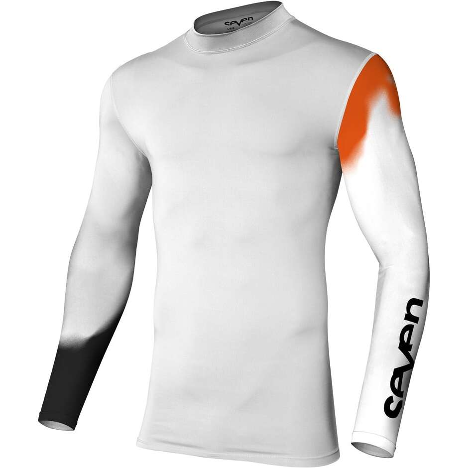 Maglia Moto Cross Enduro SEVEN MZ ZERO COMPRESSION Neri/Bianco