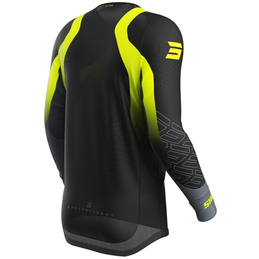 Maglia Moto Cross Enduro Shot AEROLITE ULTRA Giallo Fluo
