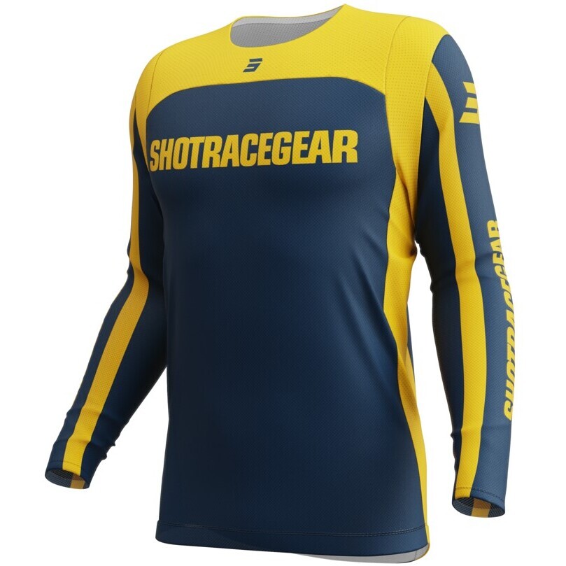 Maglia Moto Cross Enduro CONTACT MYTHIC Blu Giallo taglia 3XL