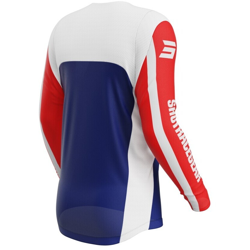 Maglia Moto Cross Enduro Shot CONTACT MYTHIC Blu Rossa