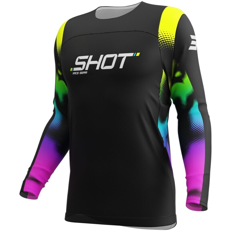 Maglia Moto Cross Enduro Shot CONTACT NITRO Nero