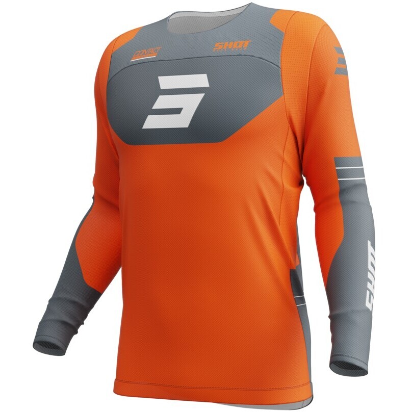 Maglia Moto Cross Enduro Shot CONTACT SHIELD Arancio