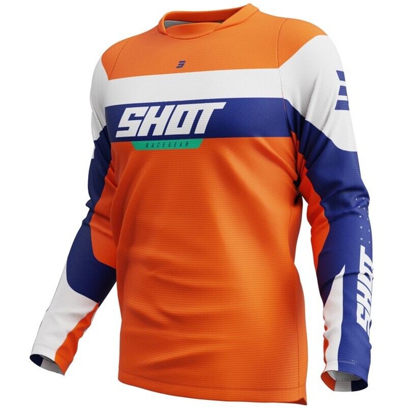 Maglia Moto Cross Enduro Shot DEVO LEAGUE Arancio