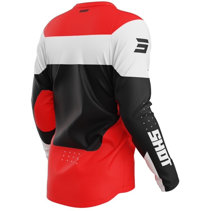 Maglia Moto Cross Enduro Shot DEVO LEAGUE Rosso