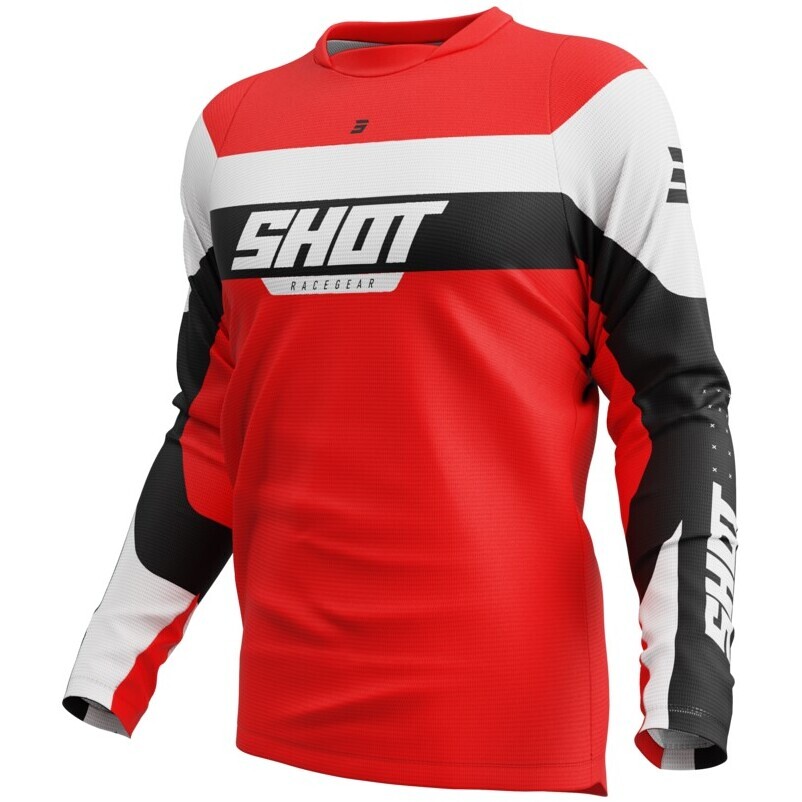 Maglia Moto Cross Enduro Shot DEVO LEAGUE Rosso