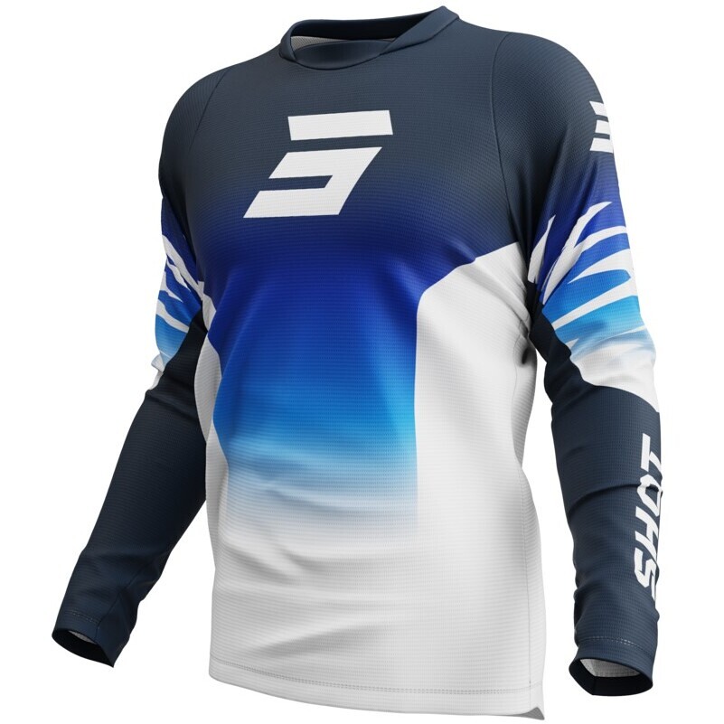 Maglia Moto Cross Enduro Shot DEVO X-TREM Blu