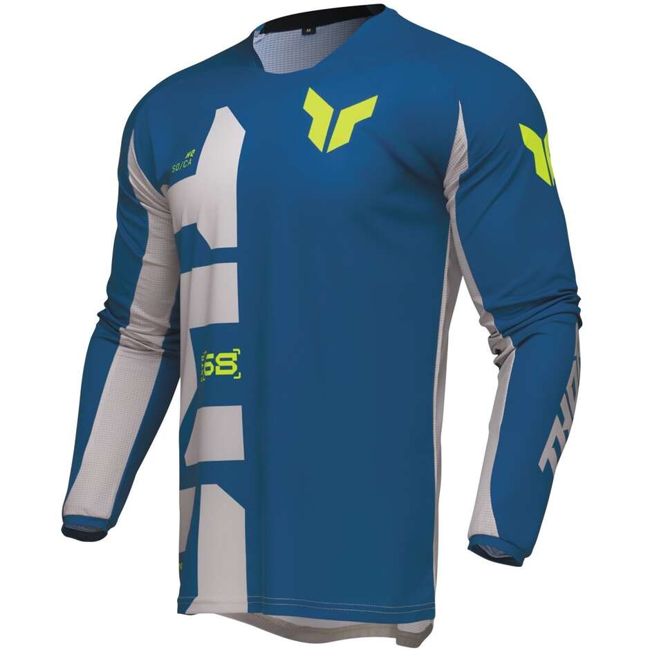 Maglia Moto Cross Enduro Thor LAUNCHMODE FORGE Blu