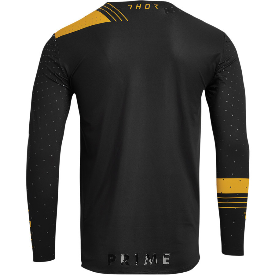 Maglia Moto Cross Enduro thor Prime Strike Grigio Giallo Limone