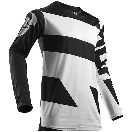Maglia Moto Cross Enduro S8 Pulse Level Bianco Nero taglia 2XL