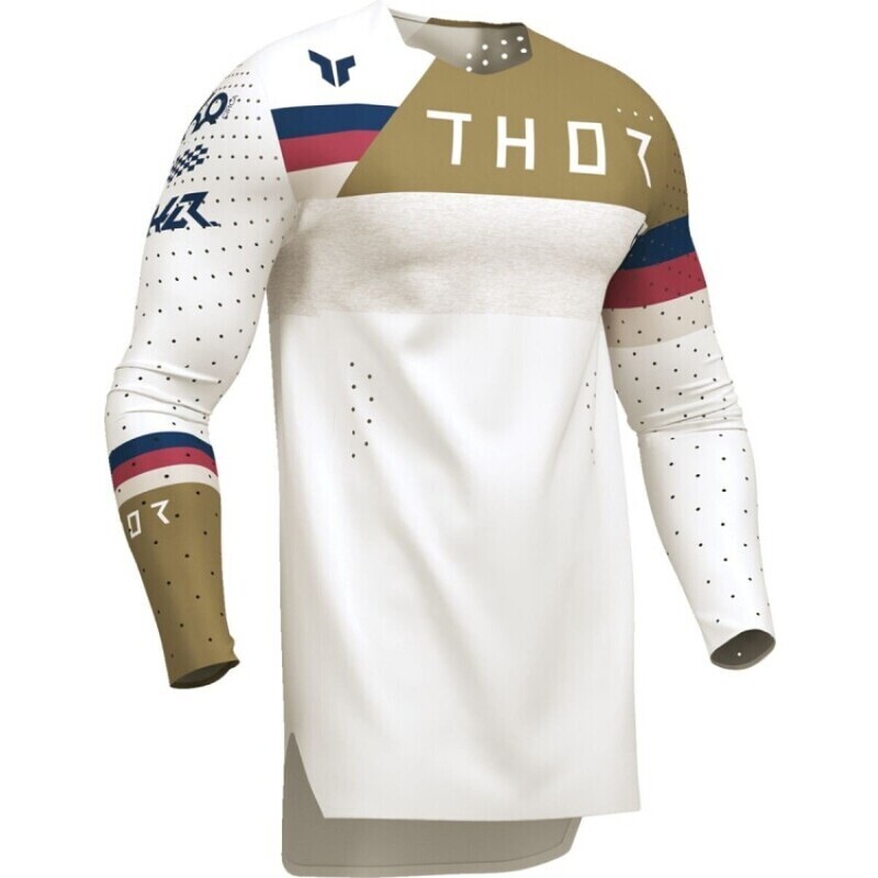 Maglia Moto Cross Enduro Sportmode League Bianco Copper taglia L