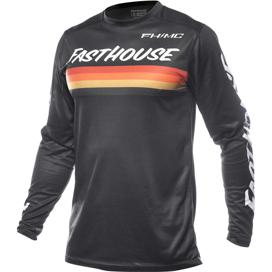 Maglia Moto Cross Carbon Force Nero taglia 2XL