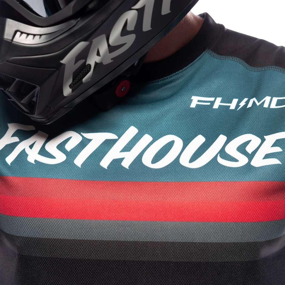 Maglia Moto Cross Fasthouse Carbon Force Teal