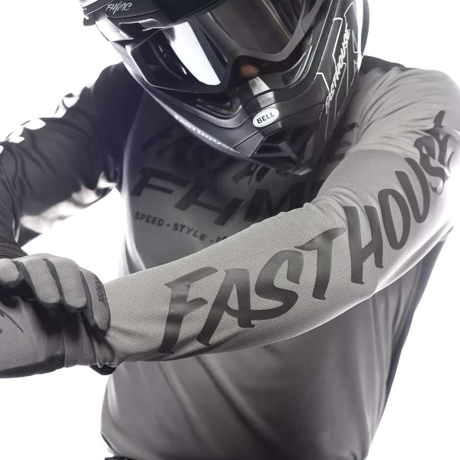 Maglia Moto Cross Fasthouse Carbon Method Grigio Nero