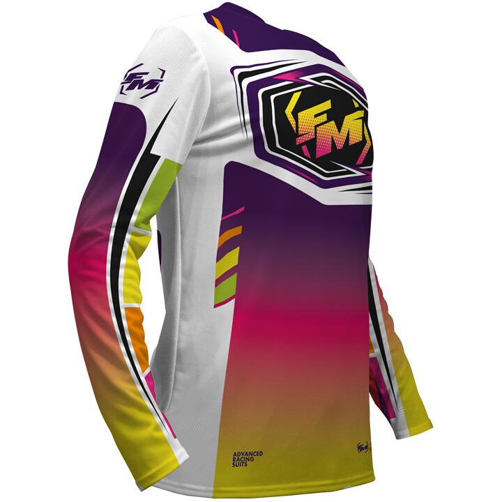 Maglia Moto Cross DOMINATOR Bianco taglia S