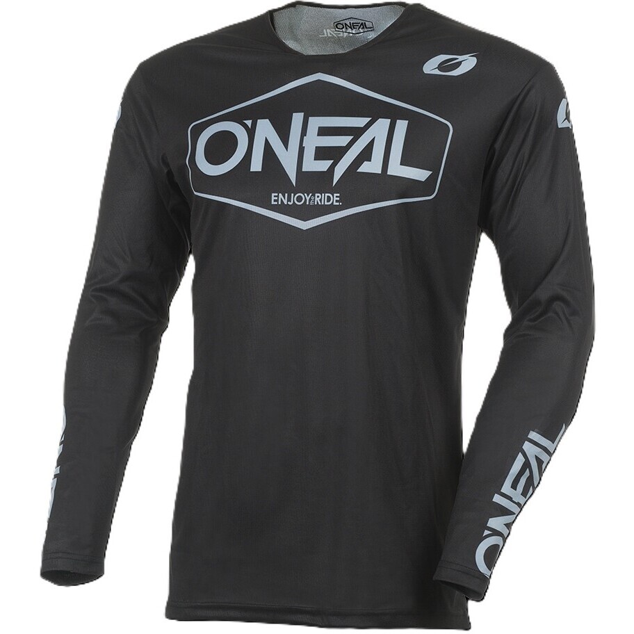 Maglia Moto Cross O'Neal MAYHEM Solid V.27 Nero