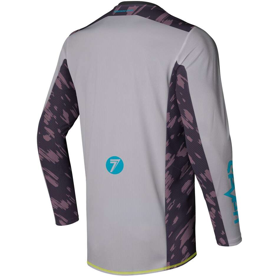 Maglia Moto Cross SEVEN MX RIVAL 25.1 CLASH Grigio B-BERRY