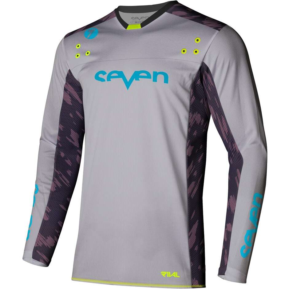 Maglia Moto Cross MX RIVAL 25.1 CLASH Grigio B-BERRY taglia S