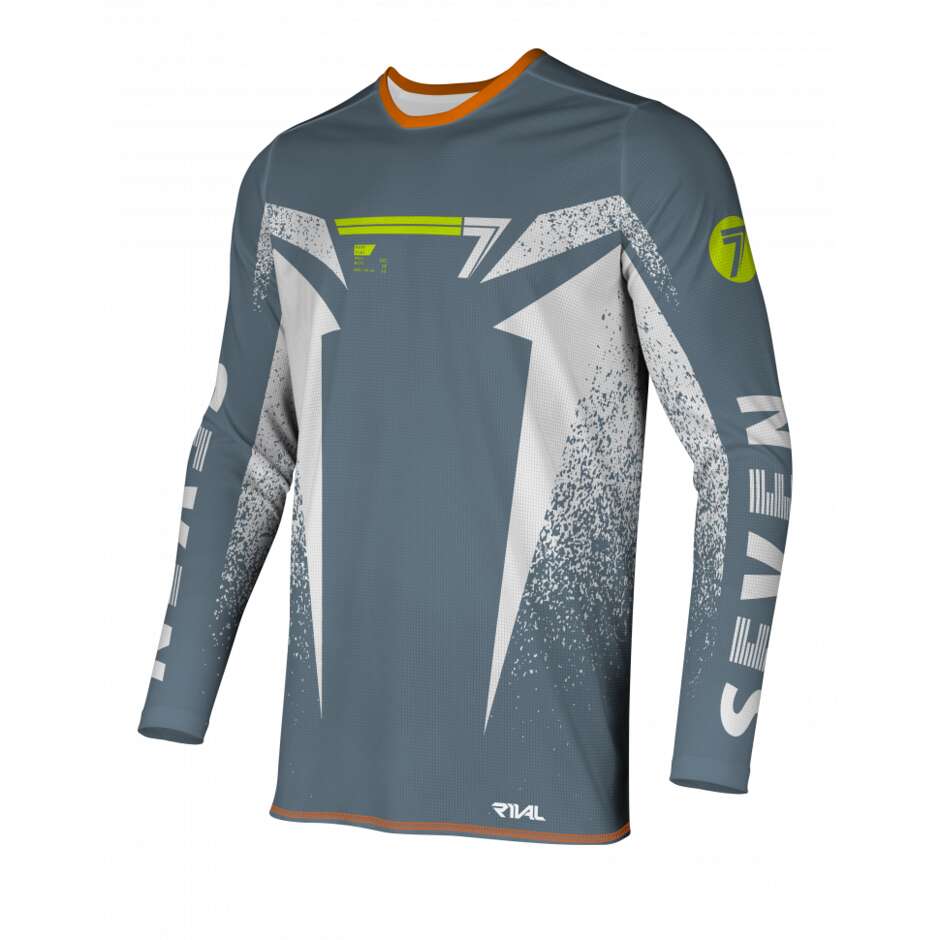 Maglia Moto Cross SEVEN MX RIVAL 26.1 Noise Lead Nera