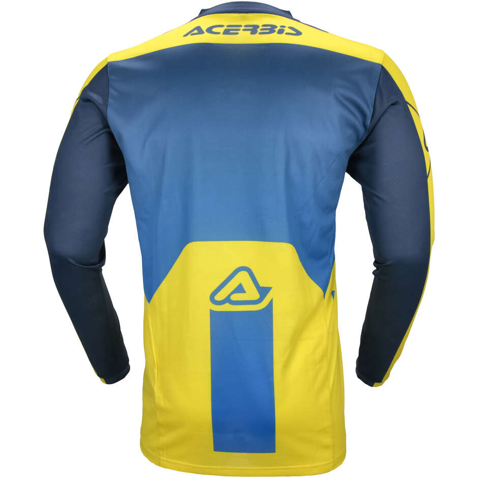 Maglia MotoCross Enduro ACERBIS MX J-TRACK INC 2.0 Blu Giallo