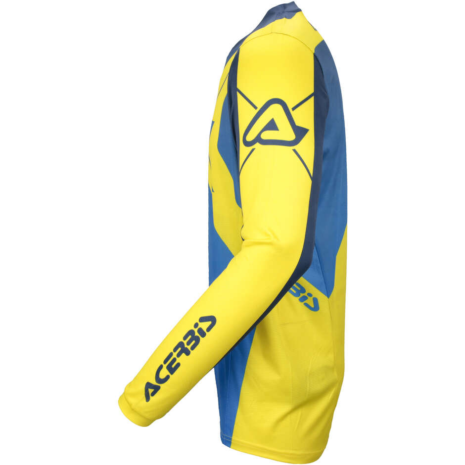 Maglia MotoCross Enduro ACERBIS MX J-TRACK INC 2.0 Blu Giallo