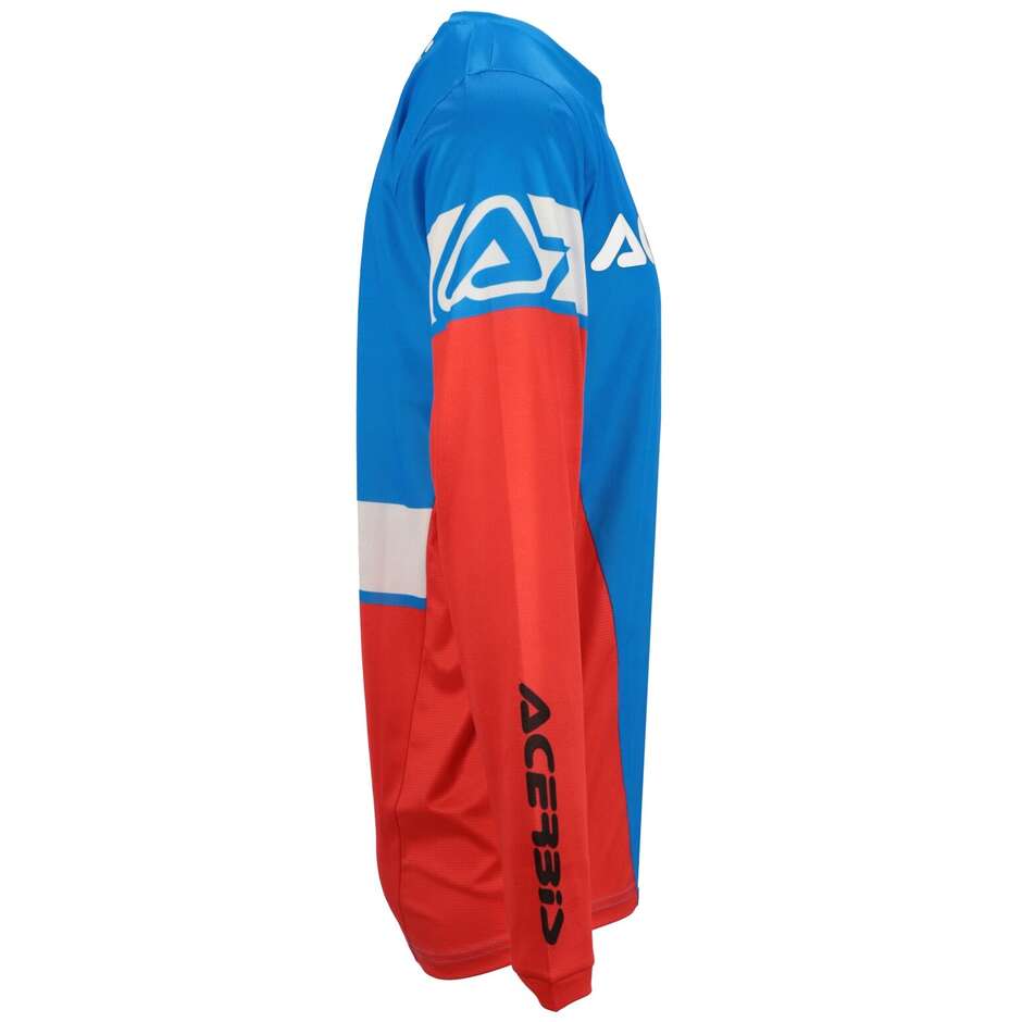 Maglia MotoCross Enduro ACERBIS MX J-TRACK INC 2.0 Blu Rosso