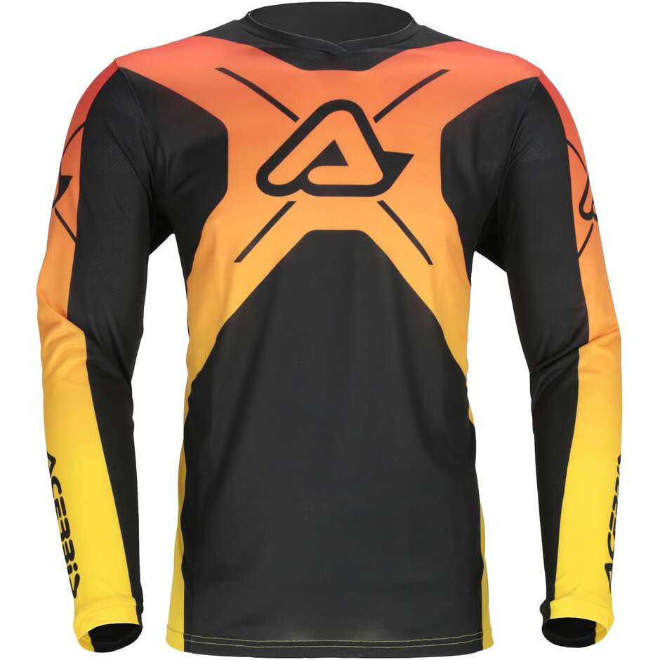  Maglia MotoCross Enduro ACERBIS MX J-TRACK INC 2.0 Nero Giallo