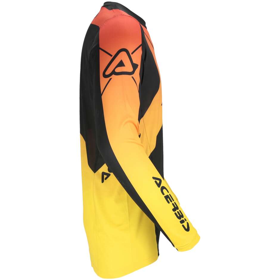  Maglia MotoCross Enduro ACERBIS MX J-TRACK INC 2.0 Nero Giallo