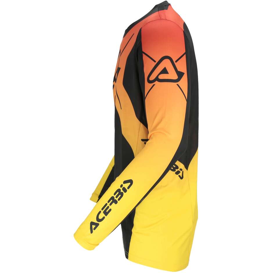  Maglia MotoCross Enduro ACERBIS MX J-TRACK INC 2.0 Nero Giallo