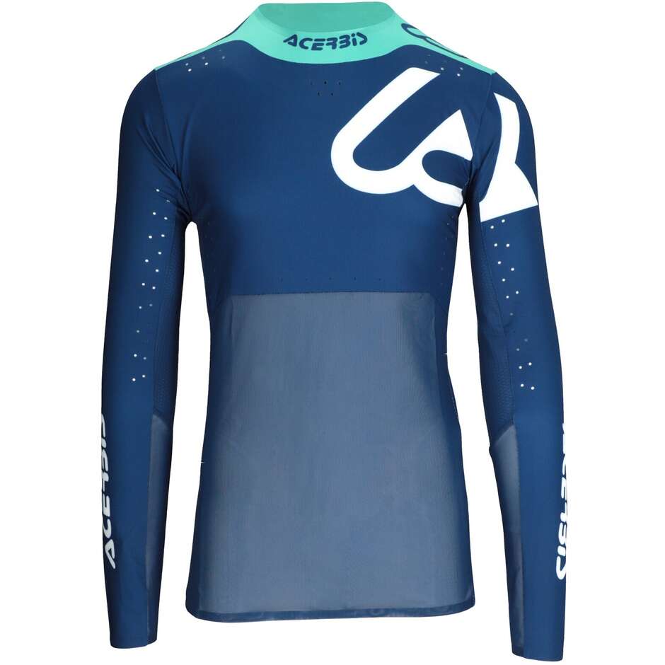 Maglia Motocross Enduro ACERBIS X-FLEX BLIZZARD 2.0 Blu Bianco