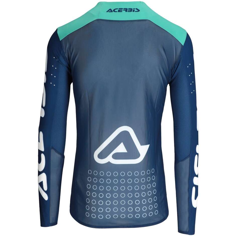 Maglia Motocross Enduro ACERBIS X-FLEX BLIZZARD 2.0 Blu Bianco