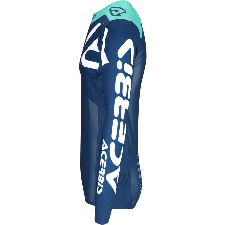 Maglia Motocross Enduro ACERBIS X-FLEX BLIZZARD 2.0 Blu Bianco