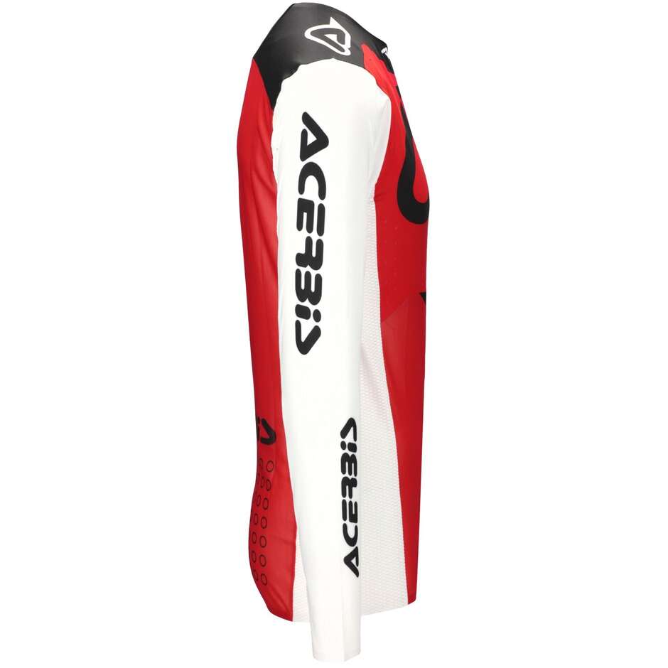 Maglia Motocross Enduro ACERBIS X-FLEX BLIZZARD 2.0 Rosso Bianco