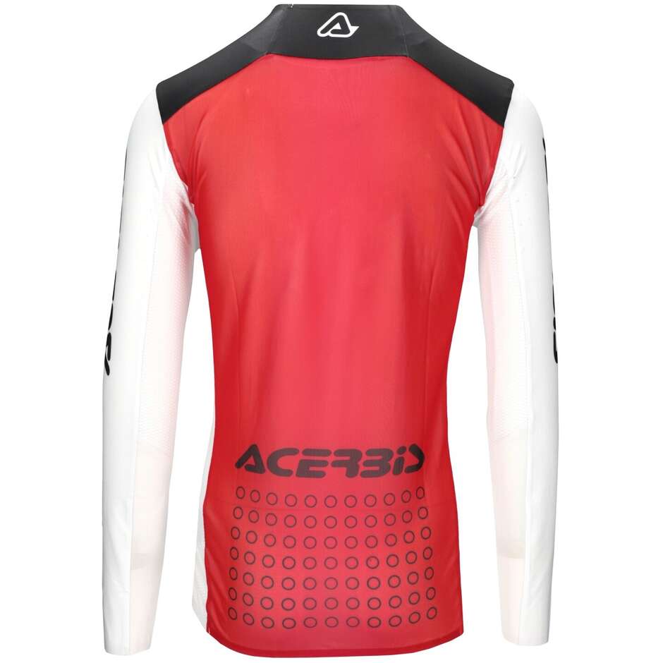 Maglia Motocross Enduro ACERBIS X-FLEX BLIZZARD 2.0 Rosso Bianco