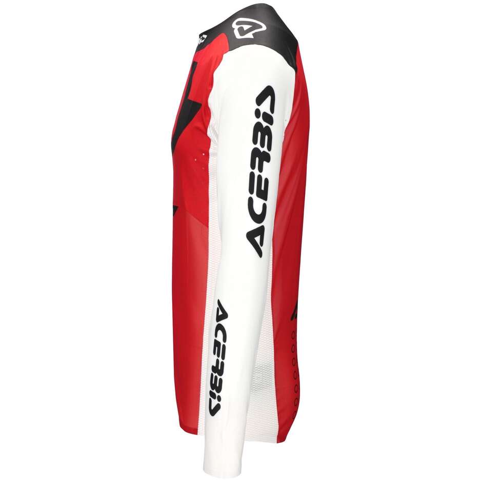 Maglia Motocross Enduro ACERBIS X-FLEX BLIZZARD 2.0 Rosso Bianco