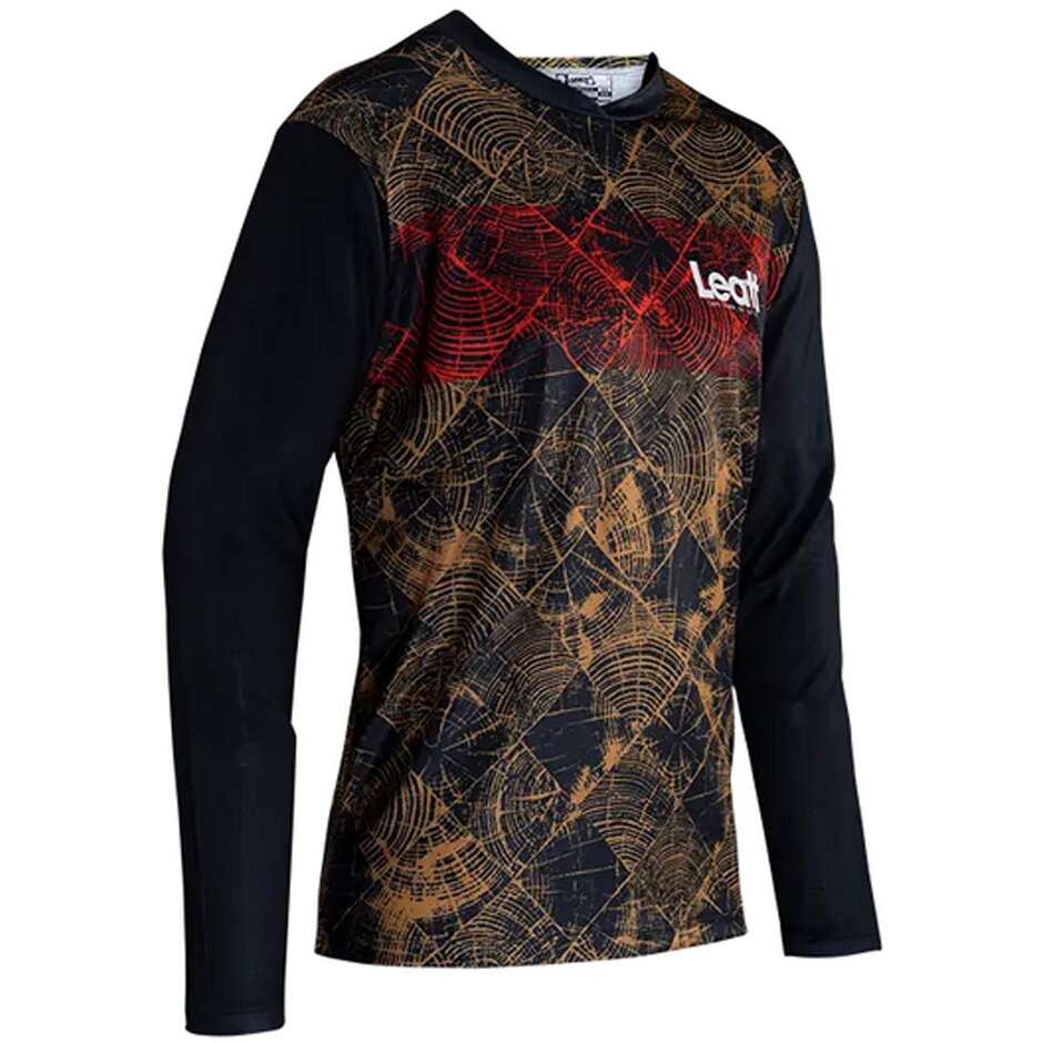 Maglia Mtb Leatt MTB GRAVITY 3.0 Marrone Rosso