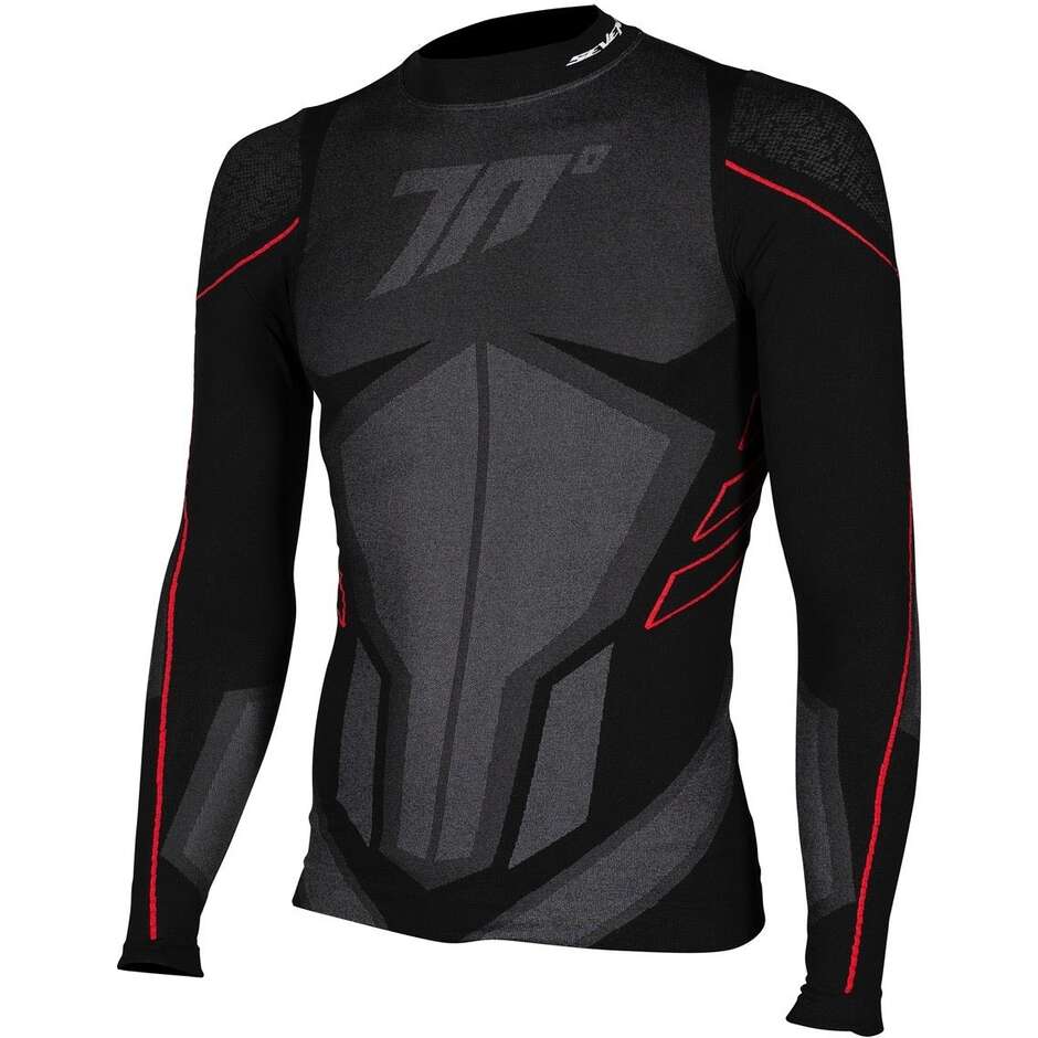 Maglia Termica Moto SD-CT1 THERMAL LS SHIRT Nero Grigio