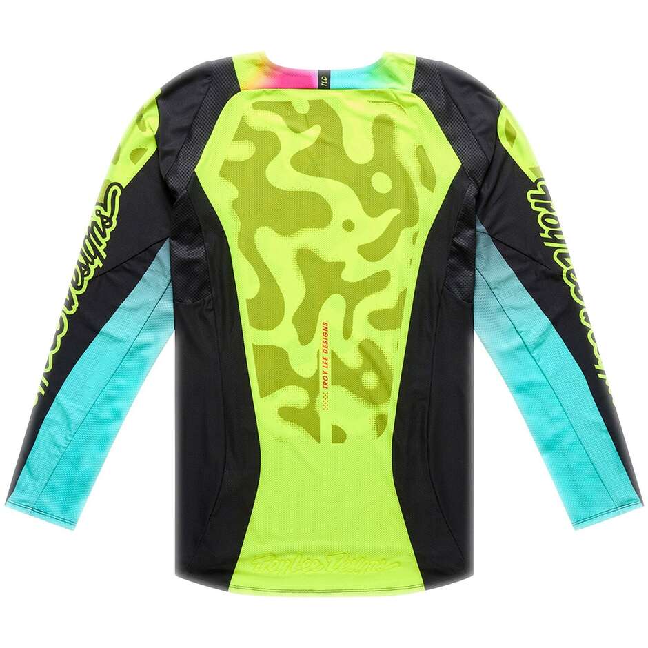 Maglia Troy Lee Designs Se Pro Myth Nero / Giallo Fluo