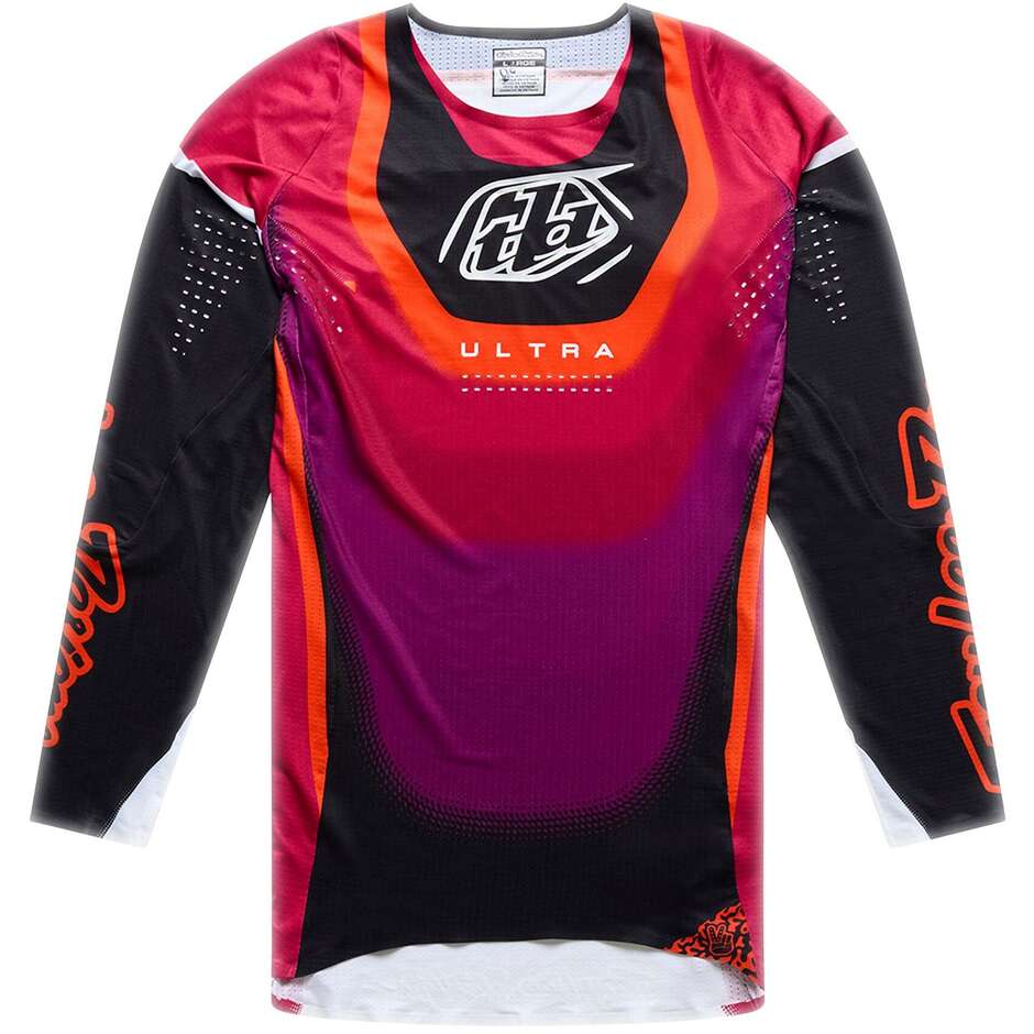 Maglia Troy Lee Designs Se Ultra Vision Nero / Fuchsia