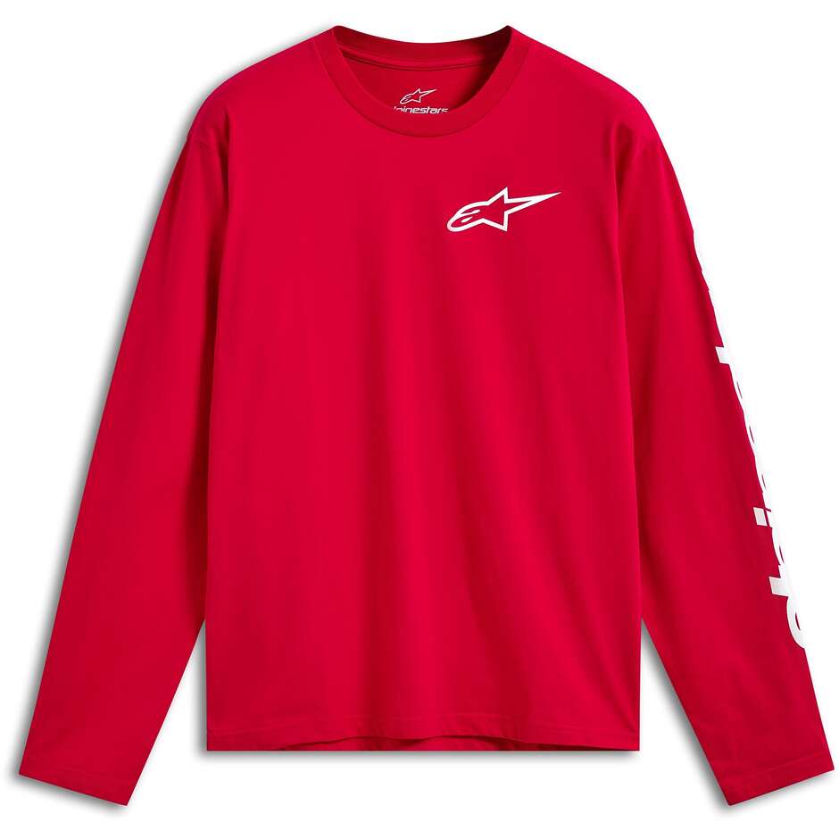 Maillot Alpinestars TRACKSIDE LS CSF rouge/blanc