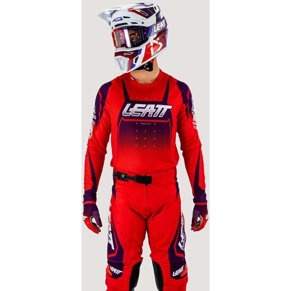 Maillot de moto cross Leatt JERSEY MOTO 4.5 LITE marron