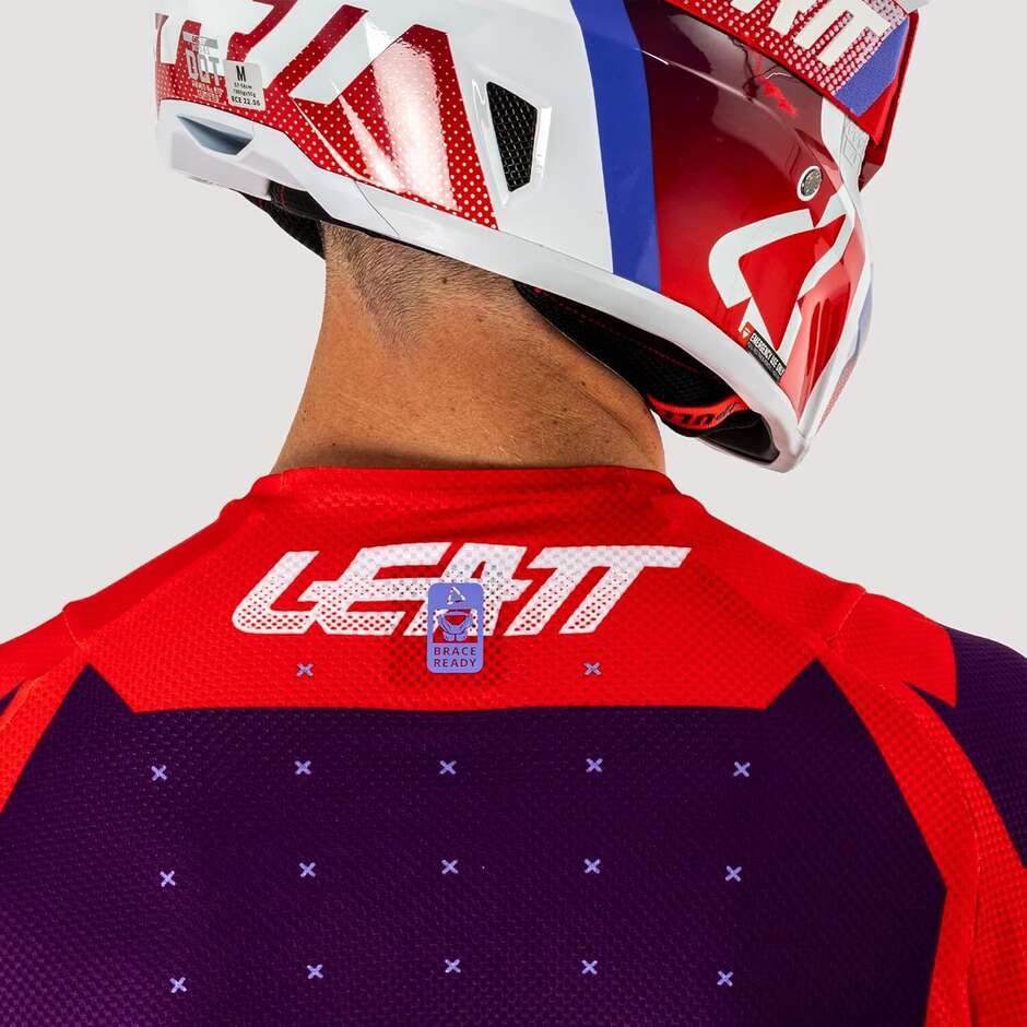 Maillot de moto cross Leatt JERSEY MOTO 4.5 LITE marron
