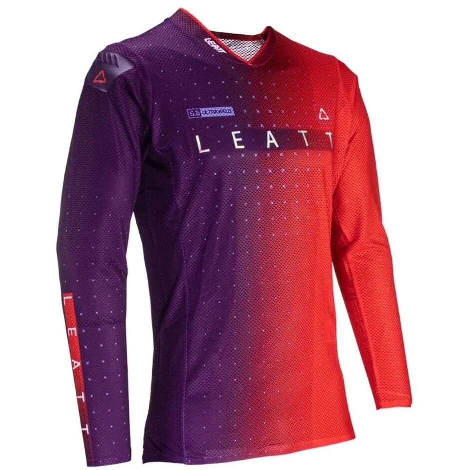 Maillot de moto cross violet Leatt JERSEY MOTO 5.5 ULTRAWELD