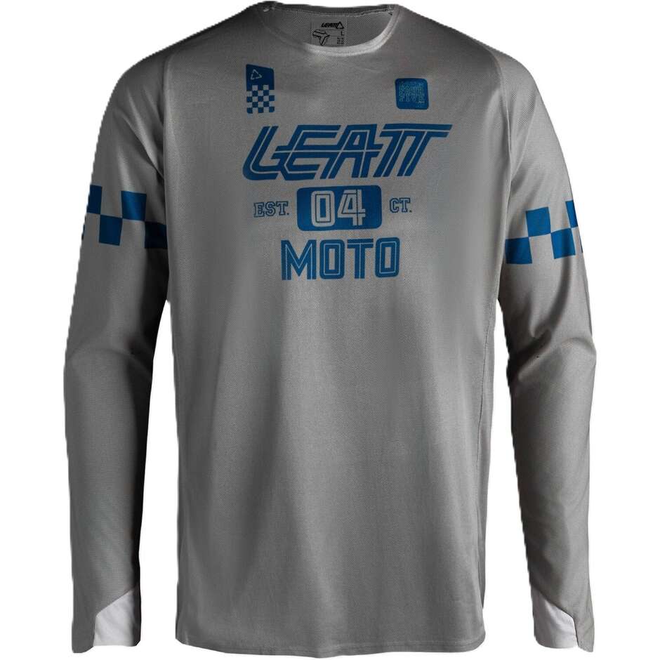 Maillot de moto Leatt 4.5 Enduro X-flow gris